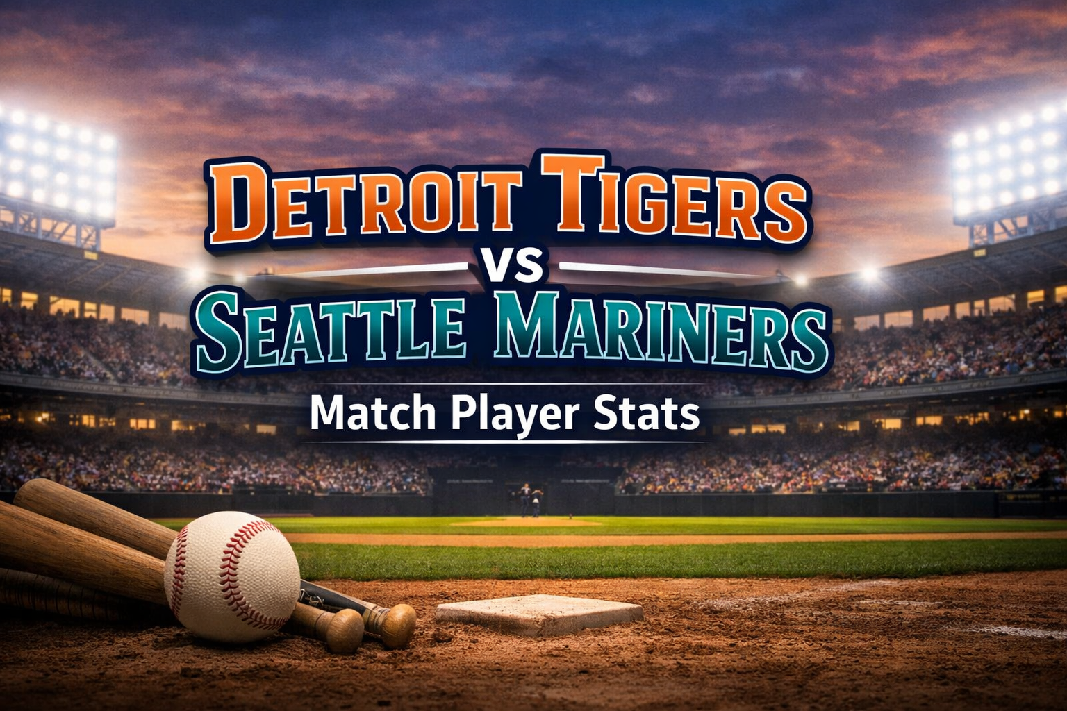 Detroit Tigers vs Seattle Mariners Match Player Stats
